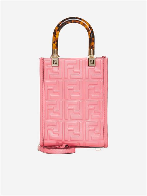 fendi mini bag pink|Fendi mini shopper bag.